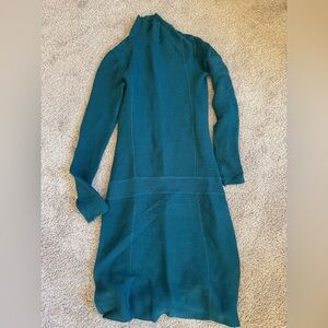 Athleta Teal Long Sleeve Dress